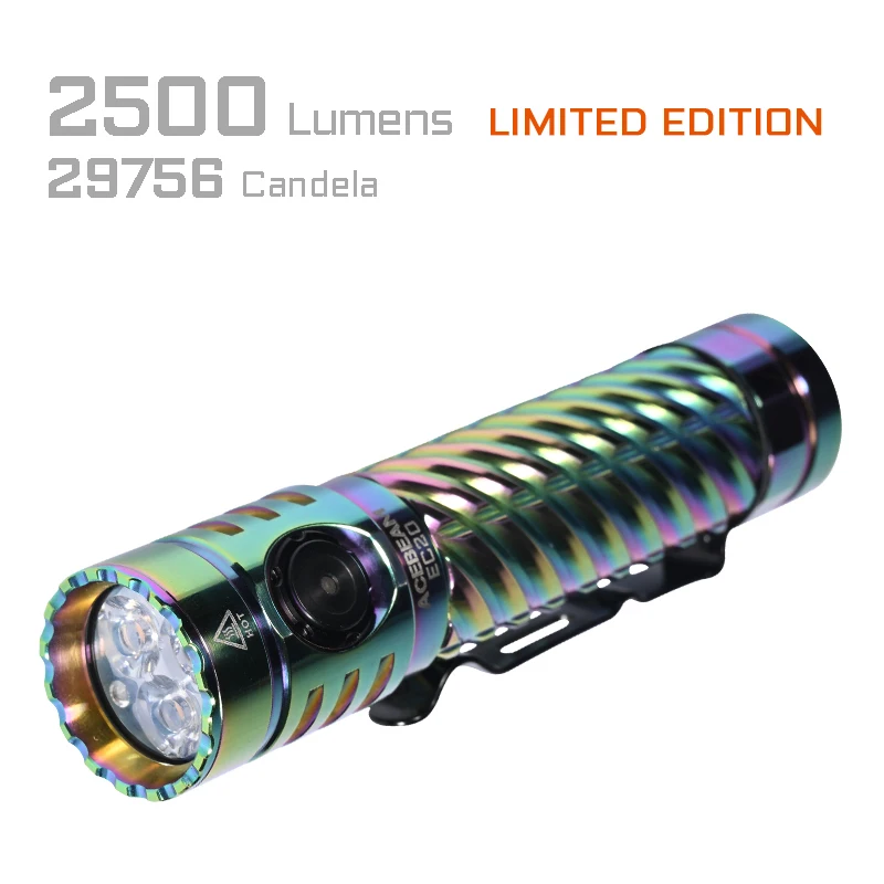 ACEBEAM EC20 Ti 519A 限定品【新品未使用コレクション保管品】 ACEBEAM EC20 EDC Flashlight 18650 USB C Rechargeable Torch 519A