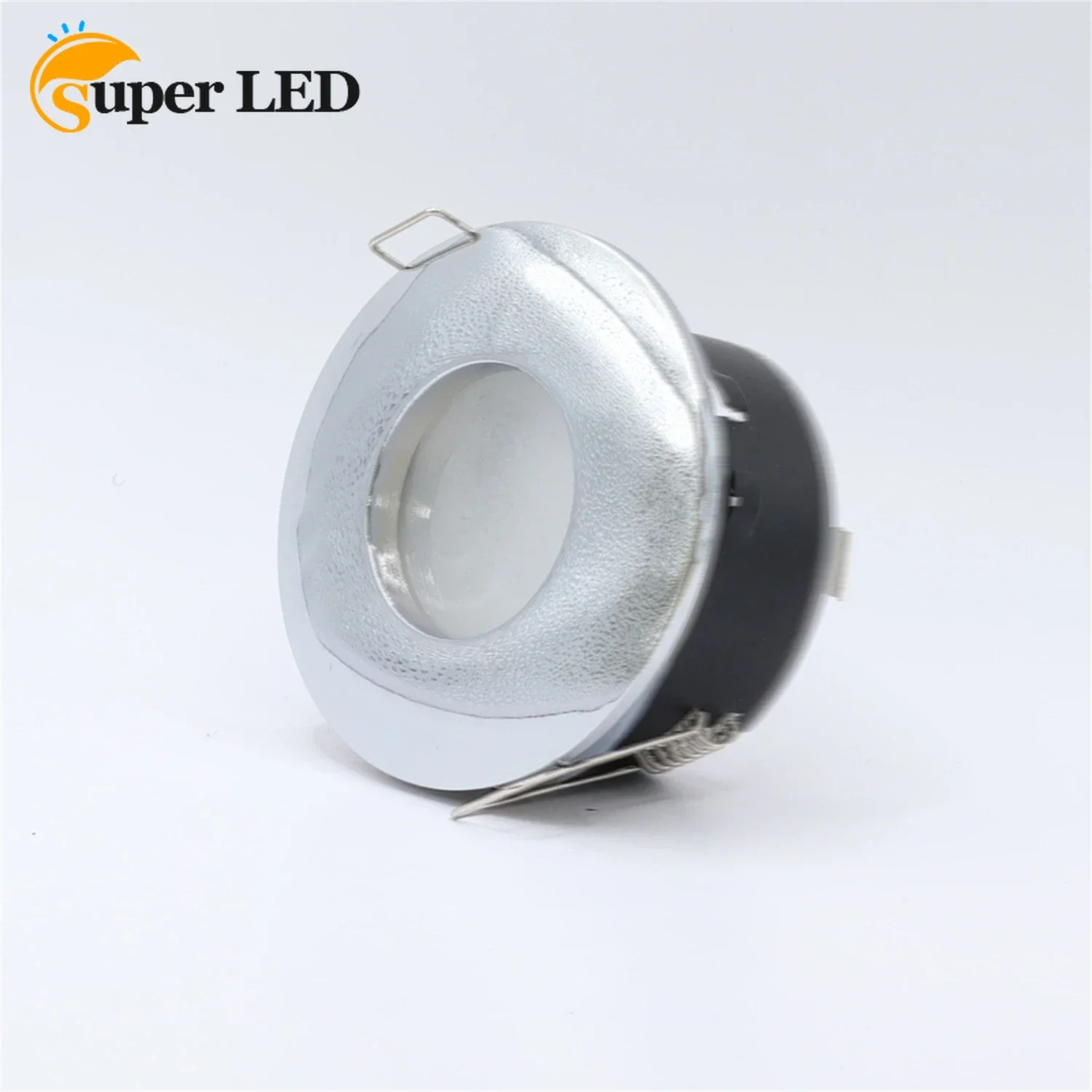 

Recessed Luminaire Round Zinc Alloy Chrome Swivelling GU10 MR16 GU5.3 Recessed Spotlight Cut Out 70mm Fixture Frame