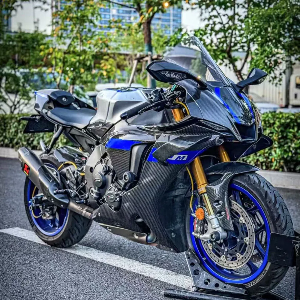 

Аэродинамический спойлер (фиксированное крыло) из ABS-карбона для мотоциклов Yamaha YZF R1 2015-2022 и YZF R6 2017-2023