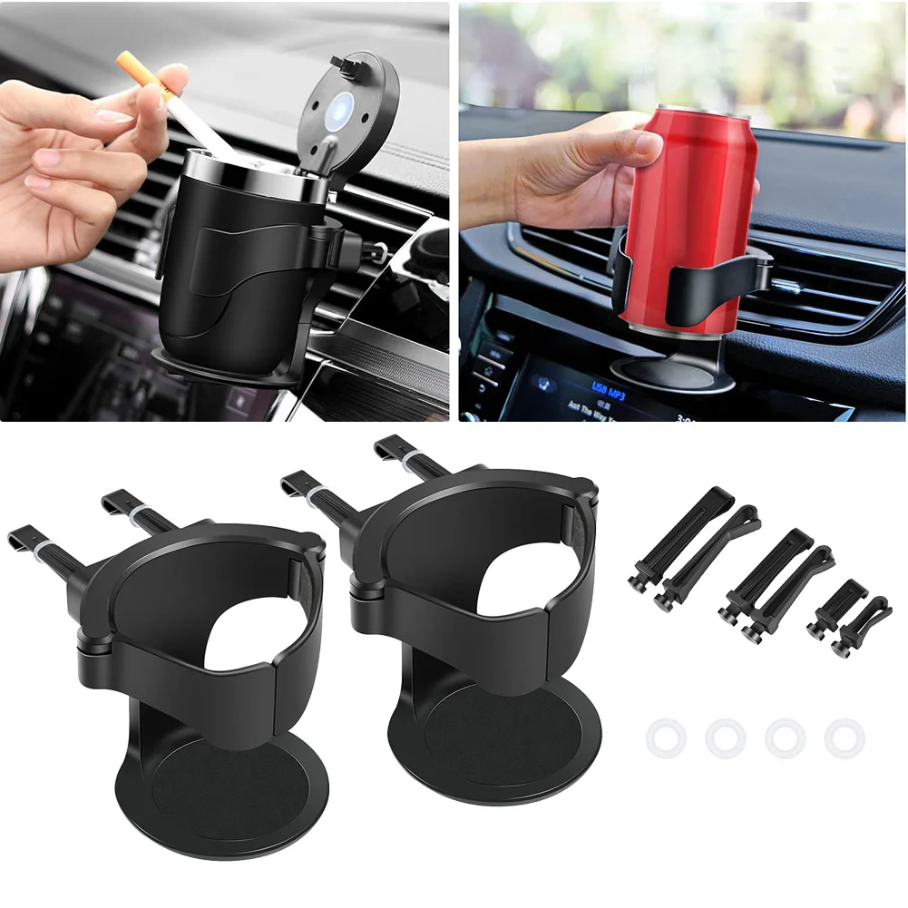 

2x Cup Holder High Quality ABS Car Cup Holder Odorless and Sturdy Suitable for Most Cars with Horizontal Air Vent