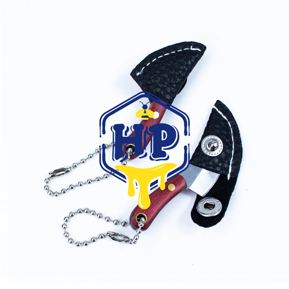 Multi-Function Sharp Pocket Knife with Leather Sheath Key Chain Set Smoking Tobacco Accessories For Boyfriend Husband Father