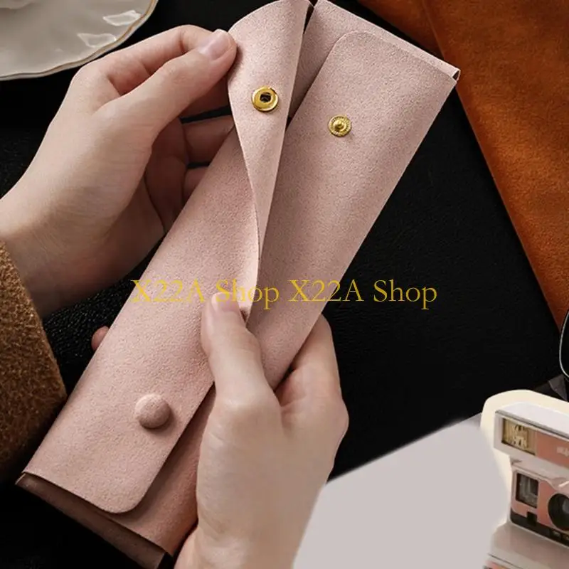 Unique Secure Lock Leather Jewelry Case Protective for Earrings Necklaces Rings Travel