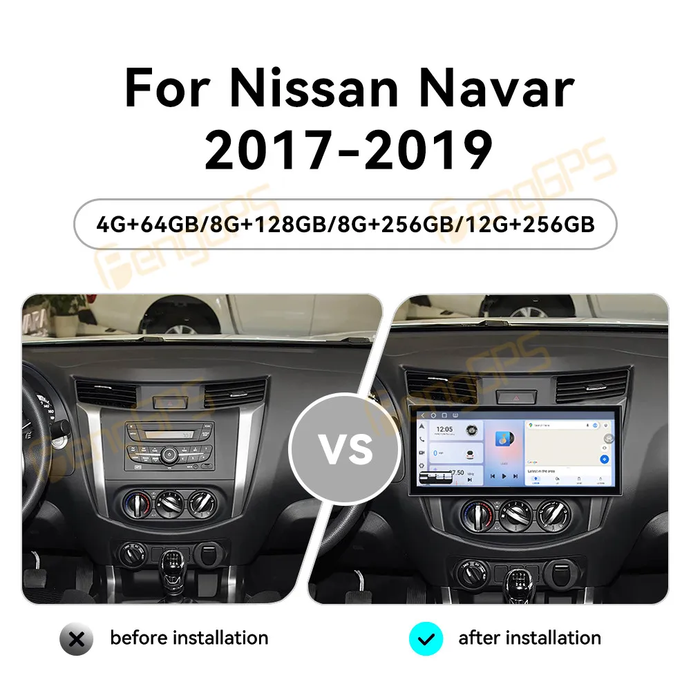 Touch Screen Car Radio For Nissan Navara 2017-2019 Android GPS Automotive Multimedia Auto Radio Stereo Receiver Head Unit