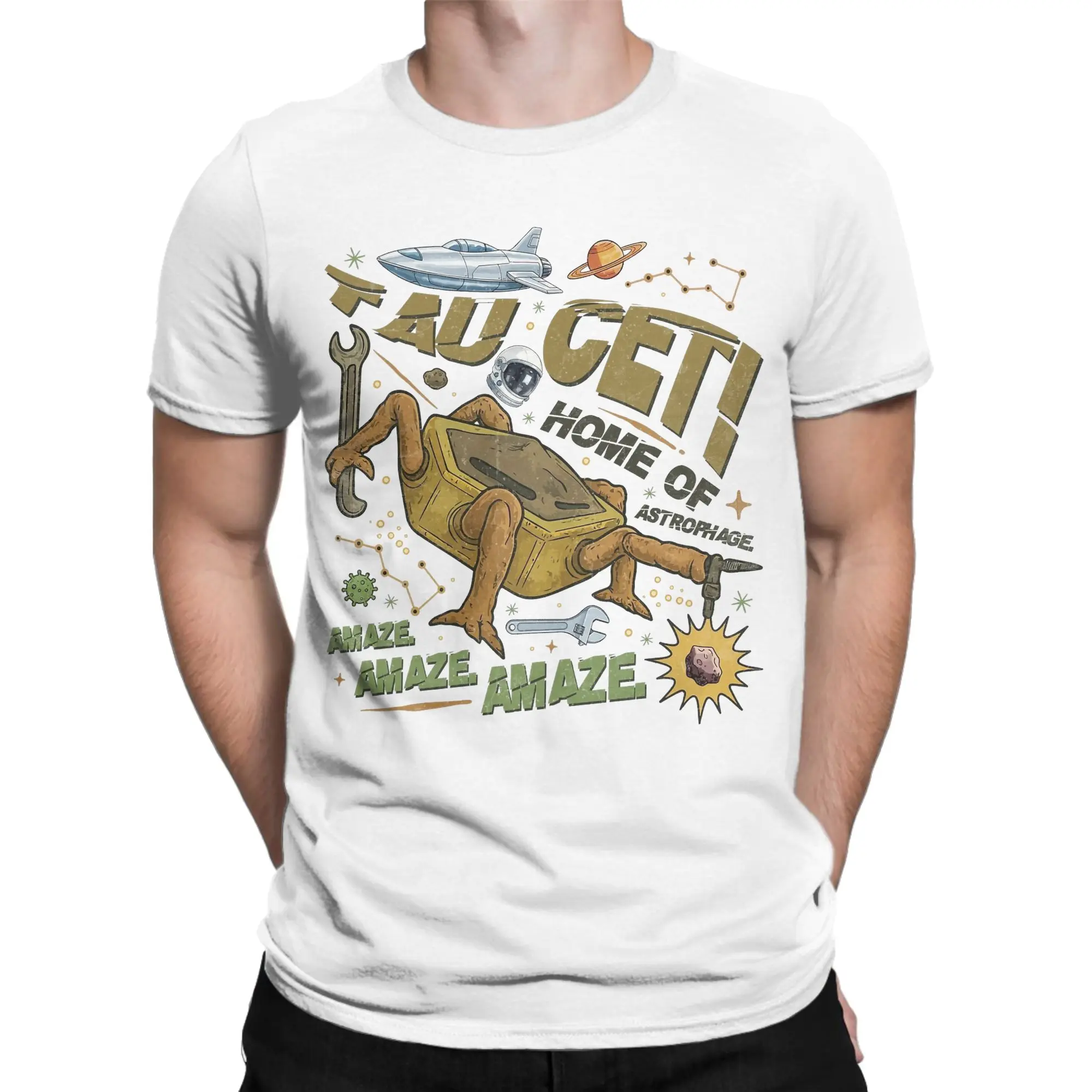 Men's T-Shirts Bookish Project Hail Mary Eridani-Rocky Novelty Cotton Tees Short Sleeve T Shirts Round Collar Clothing Plus Size