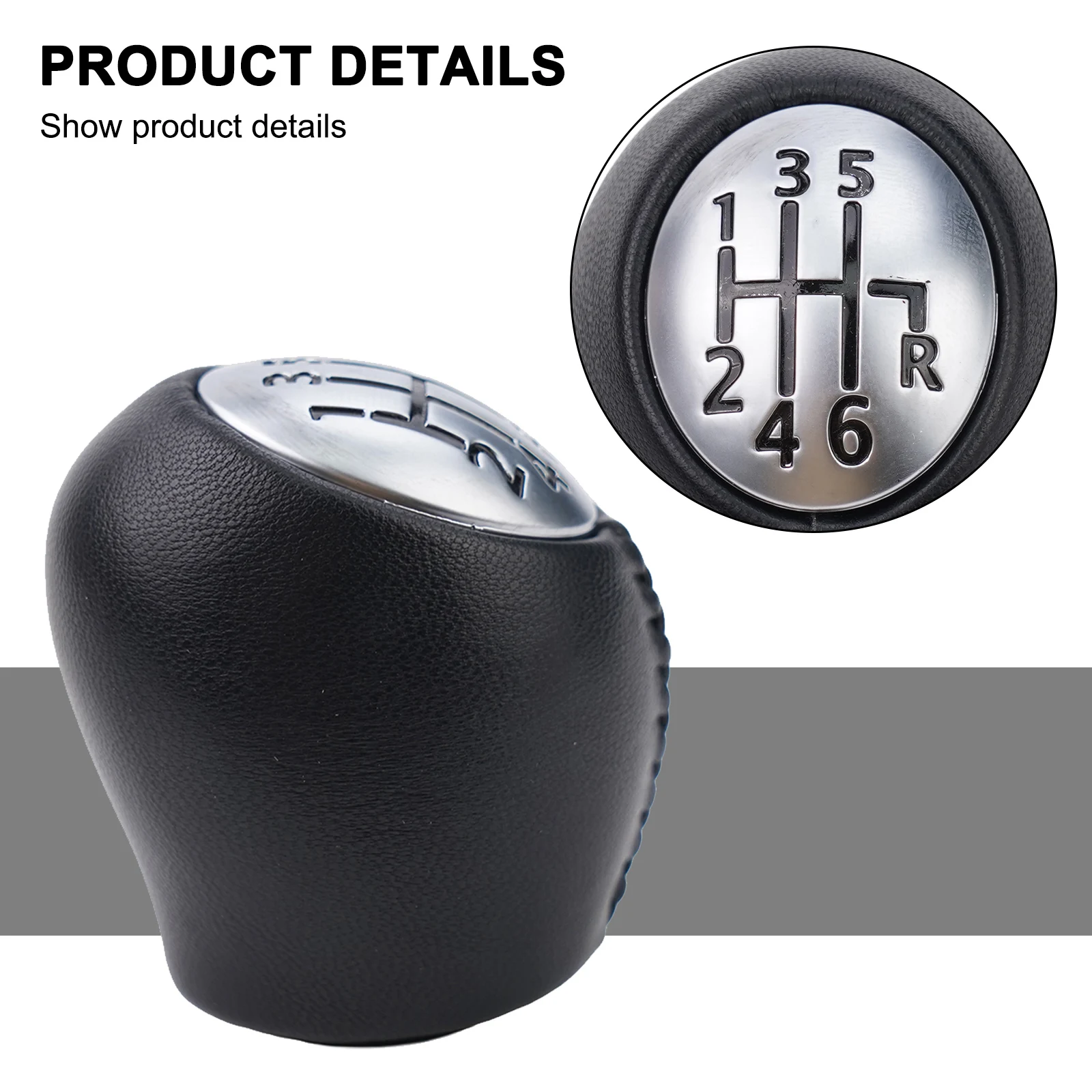 

Gear Shift Knob Safety Stylish 6 Speed 6+R Part Replacement Accessories Decoration Increase Friction Brand New