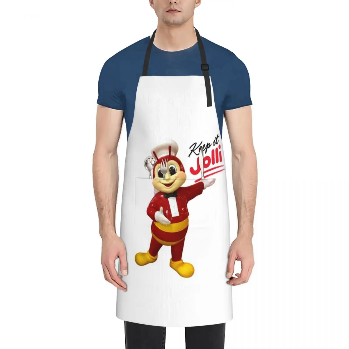 

Jollibee mascot statue: Keep it Jolli Apron Waterproof women's work Apron