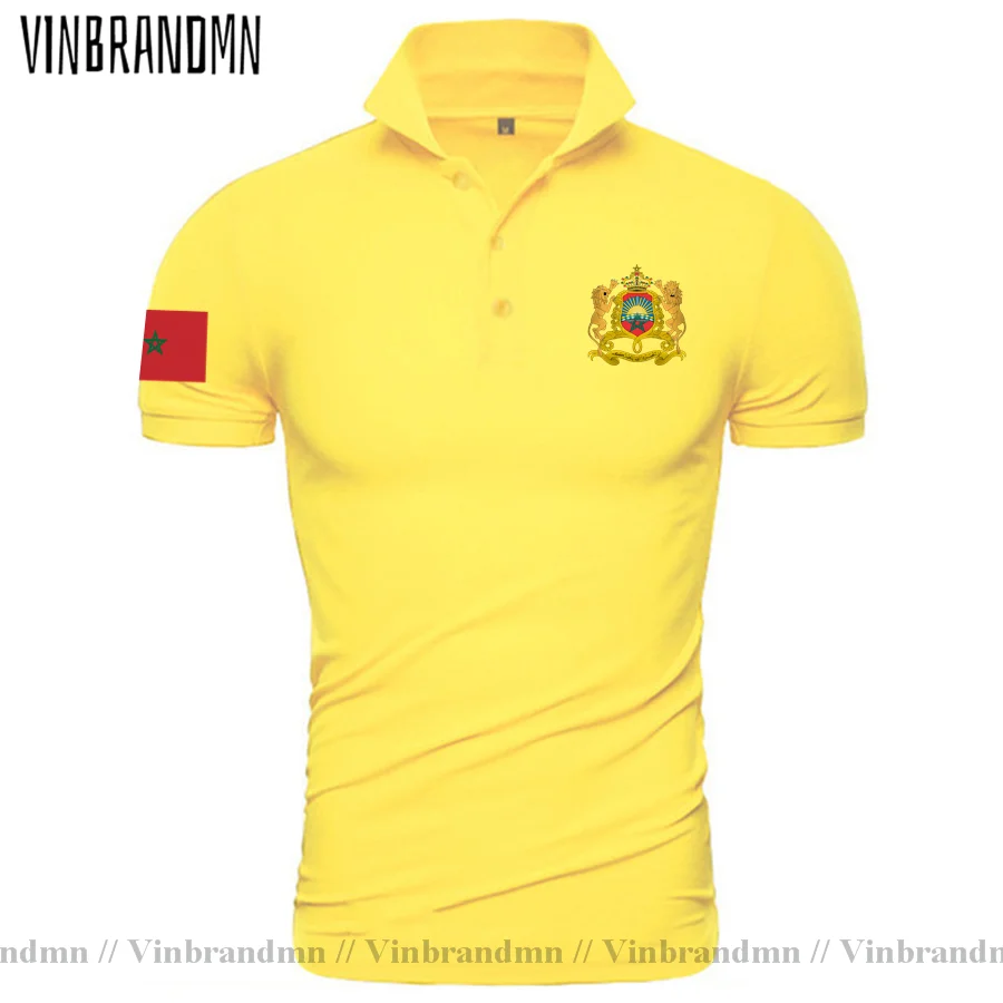 The Western Kingdom of Morocco Moroccan men Polo Shirt Fashion Nation Team Shirt Sporting Clothing Tops Country MAR Polo Shirts