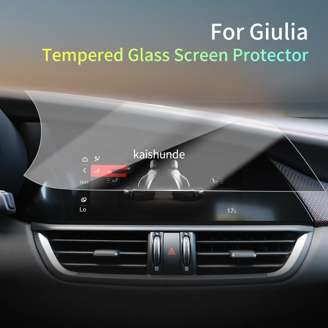 

Car Stickers Meters Protector For 26 alfa romeo Giulia Tempered Glass Protective Film Display Navigation Vehicle