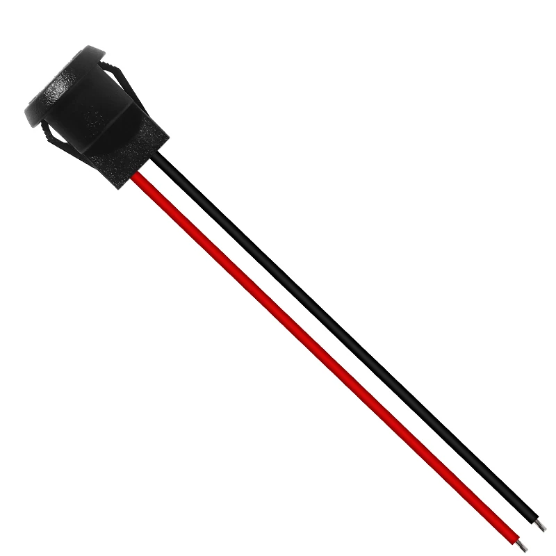 Type-c Female 2-pin Connector Female Socket Black Round Waterproof Soldering Wire Socket Quick Charging Port Charger Plug D5