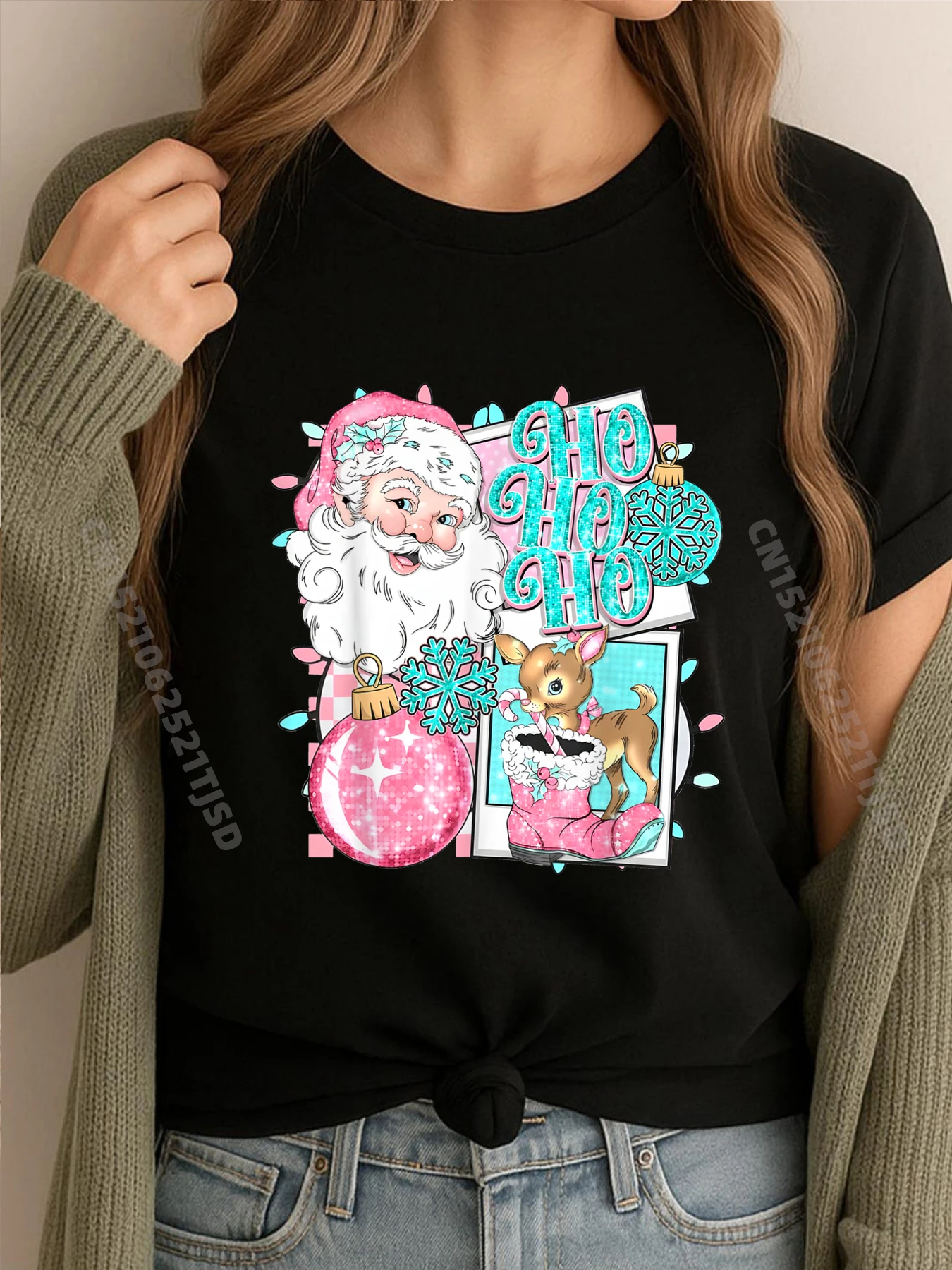 

Санта-Клаус Розовое Рождество Лицо Старое Рождество Розовый Санта Мужская дизайнерская футболка Дешевые футболки Крутые