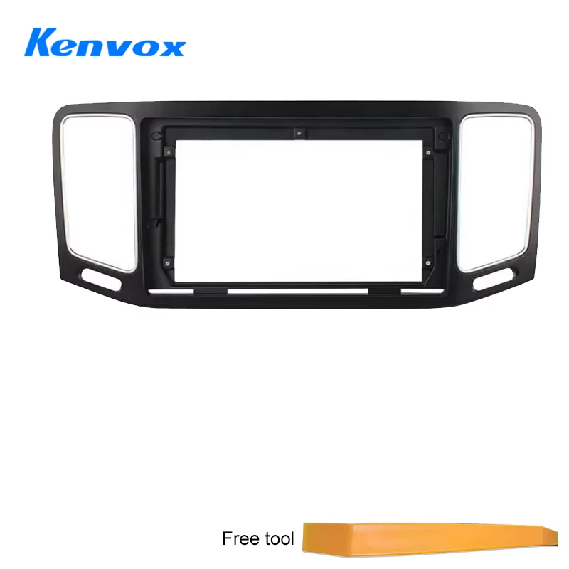 Car Android Radio Frame Fascia For Volkswagen VW Sharan 2012-2018 2Din DVD GPS Stereo Audio Face Panel Harness Power Cable