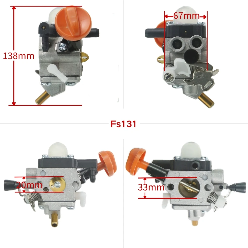 For Stihl FS89 FS91 FS111 FS131 HT102 HT103 4180 120 0615 Garden Carburetor Carb Power Tool Parts - view 2