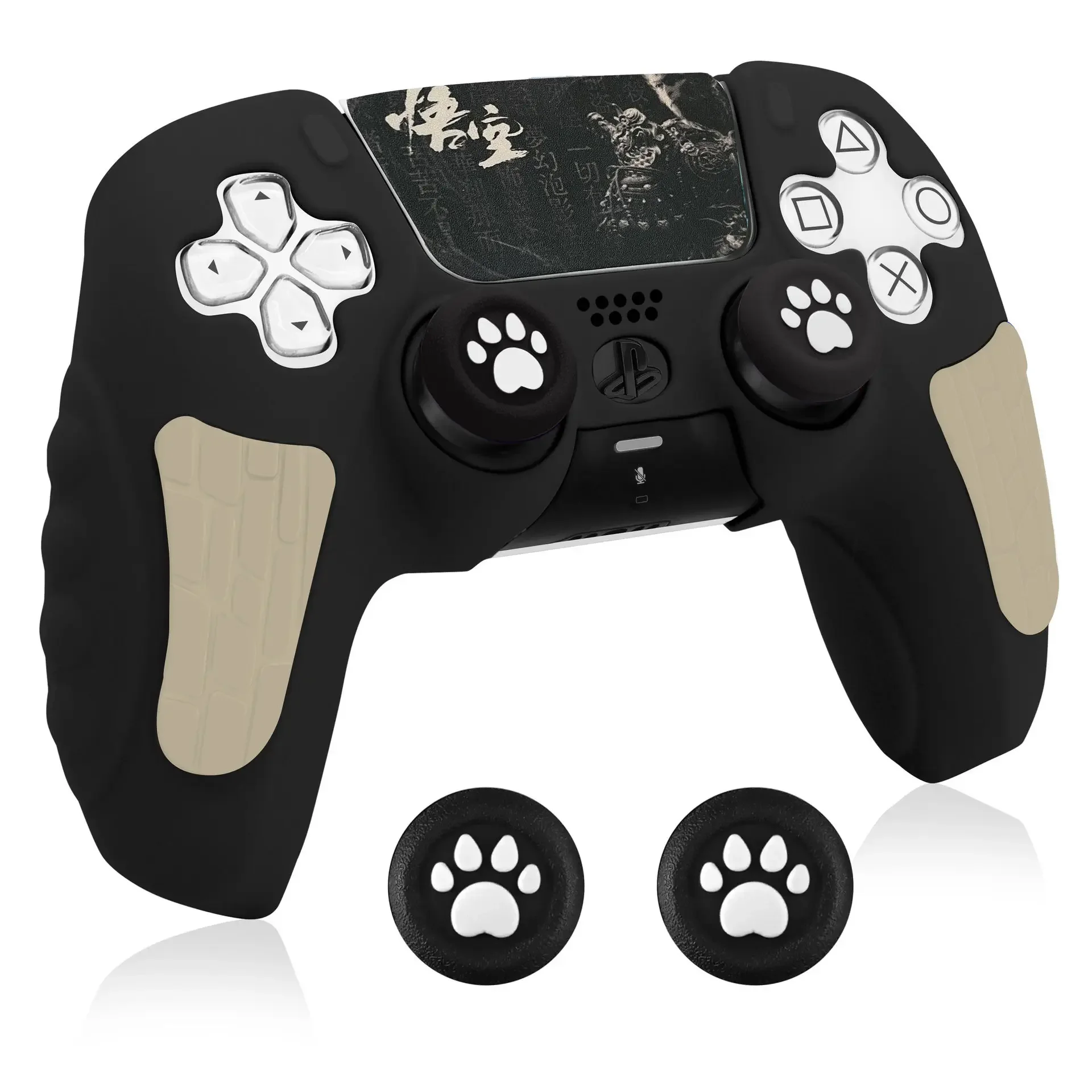 Black Myth:Wukong PS5 Controller Silicone Cover P5 Gamepad Silica Gel Protective Cover Silica Gel Case With Joystick Protection