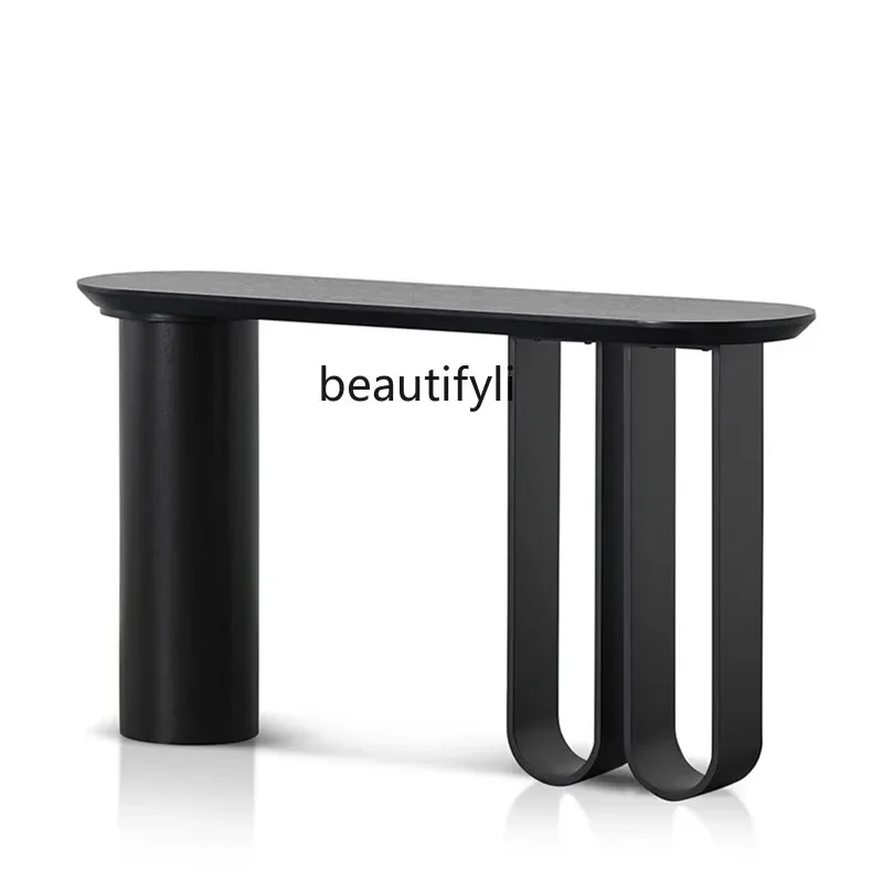 

ss8350 New Chinese style against the wall, very narrow light luxury entrance table designer corridor, advanced sense storage tab