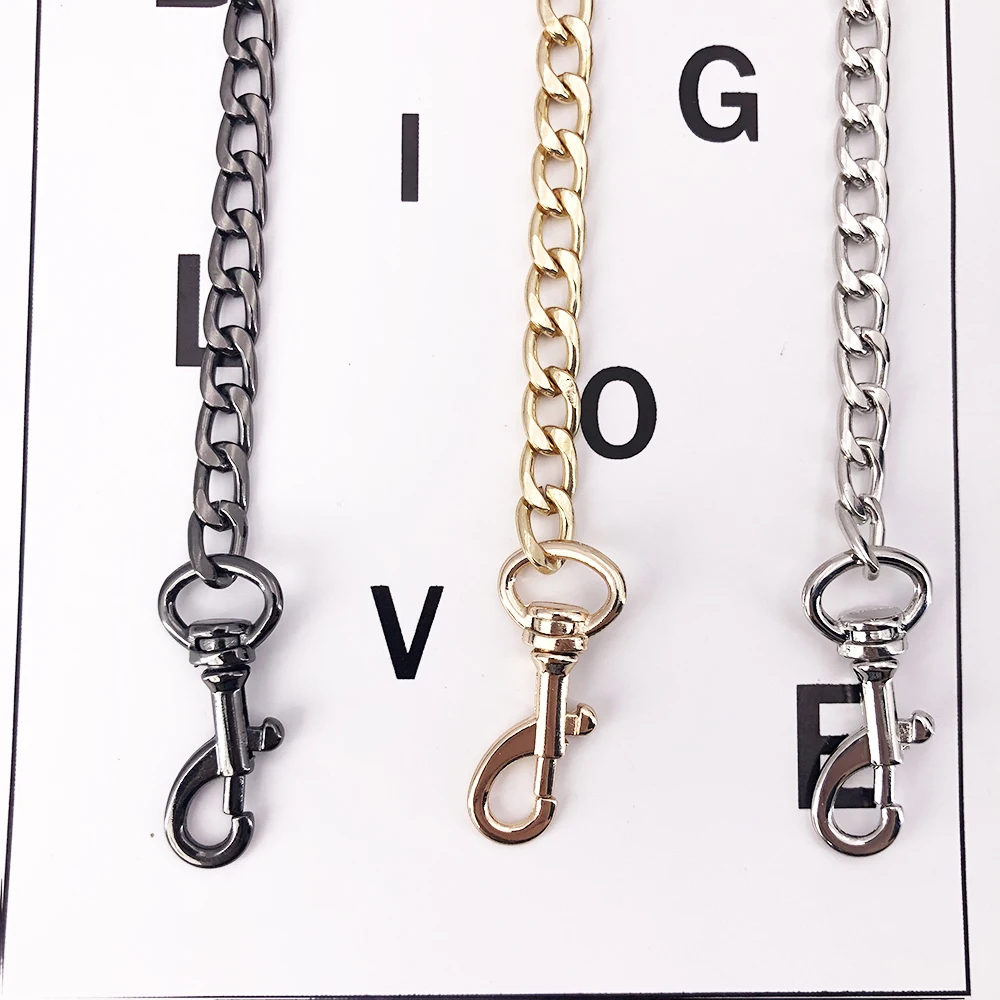 4pcs/40/60/80/120cm messenger bag tote bag with extension accessory shoulder bag chain metal clasp interchangeable DIY