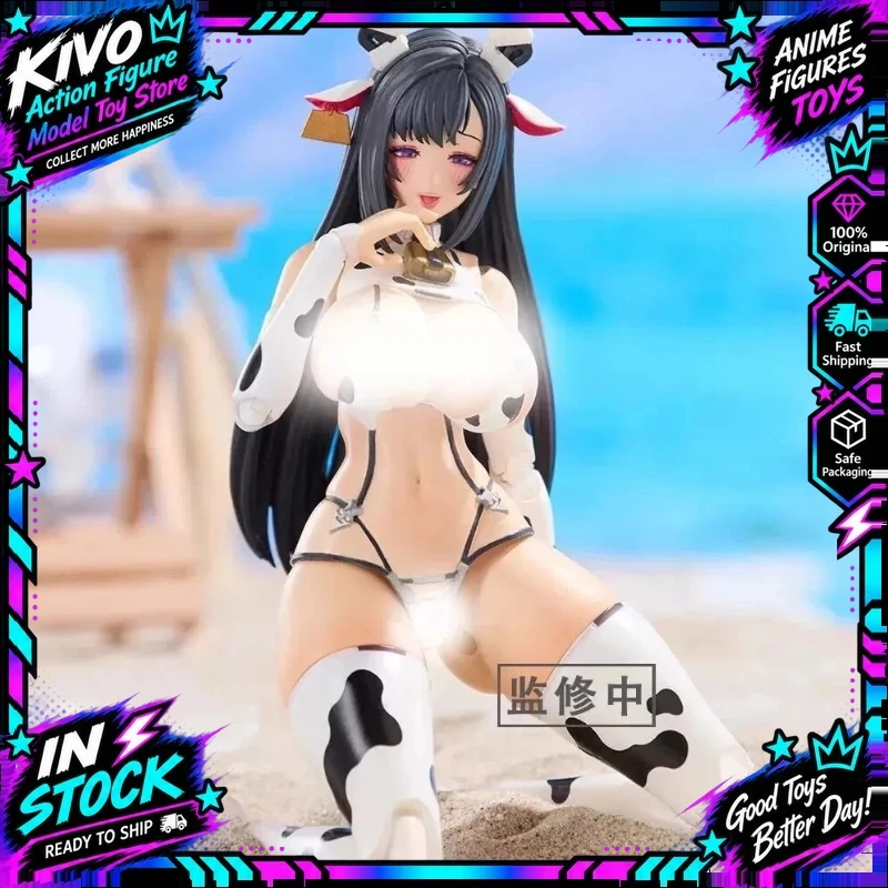 In Stock Original Kuro Satou Milky White Cow Girl 1/12 Scale Anime Action Figure Swimsuit Waifu