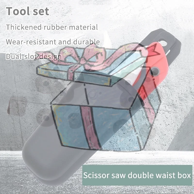 【CCA】Pruning Sheath Tool Pouch Thick Rubber Waist Belt Storage Bag Anti‑Collision Protective Cover For Garden Scissors Saw Tools