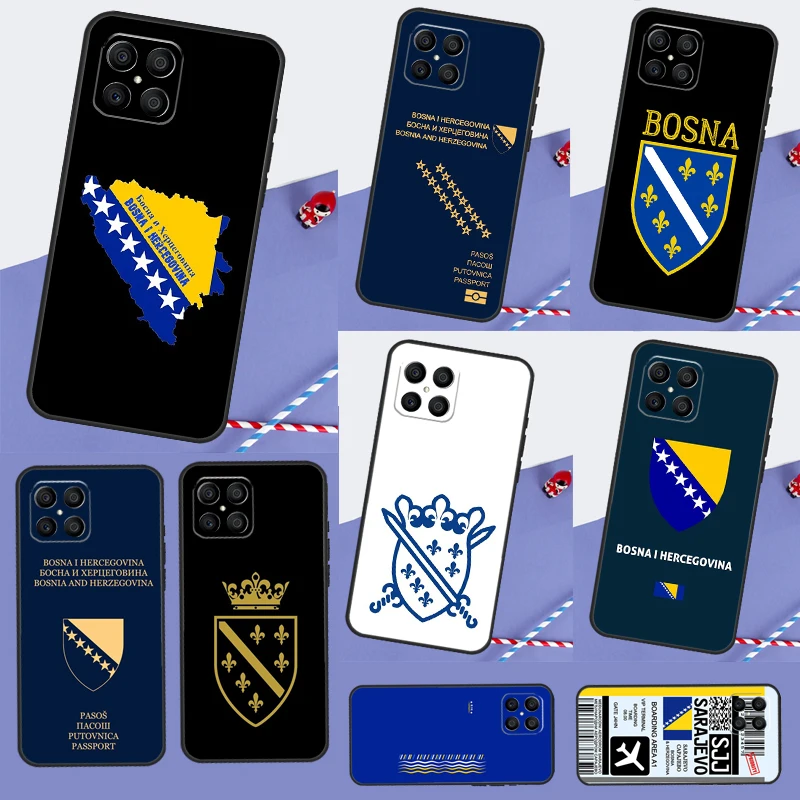 Bosnia and Herzegovina Passport Case For Huawei Honor 50 70 X7 X8 X9 P20 P30 P40 Lite P50 Pro Nova 5T P Smart 2021 Cover