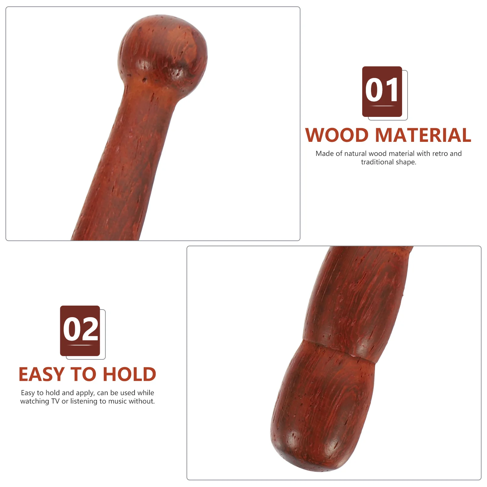 

3 шт., деревянная палочка для массажа ног, рефлексологический инструмент, массажер для акупунктурных точек, стимулирует кровообращение, облегчение боли, инструменты для массажа ног