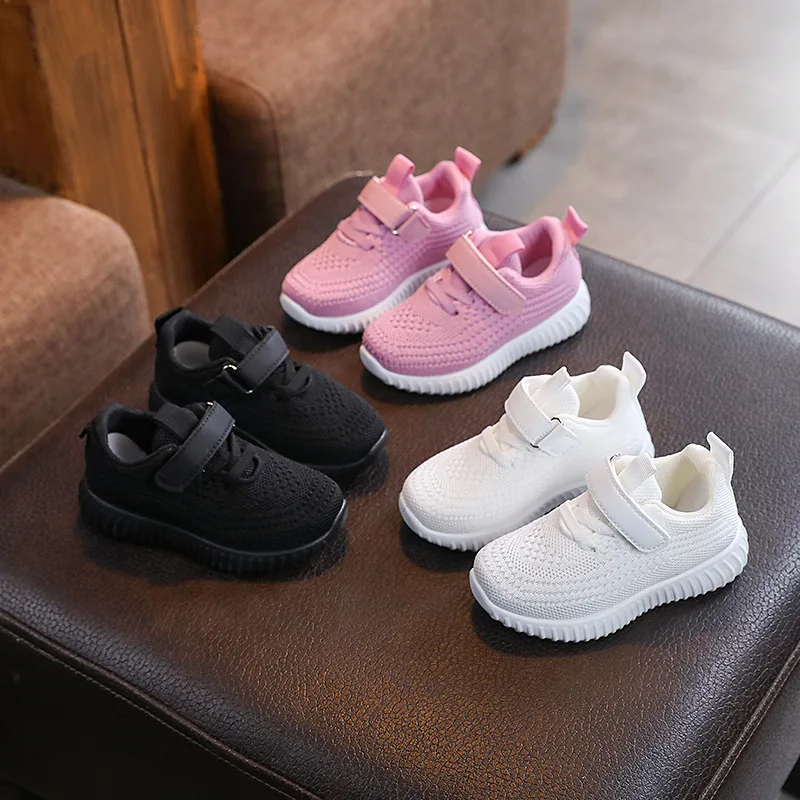 

Spring Autumn Children Fashion Casual Shoes Kids Girls Velcro Solid Cholor Shoes Boys Breathable Soft Soled Shoes Kids Fashion