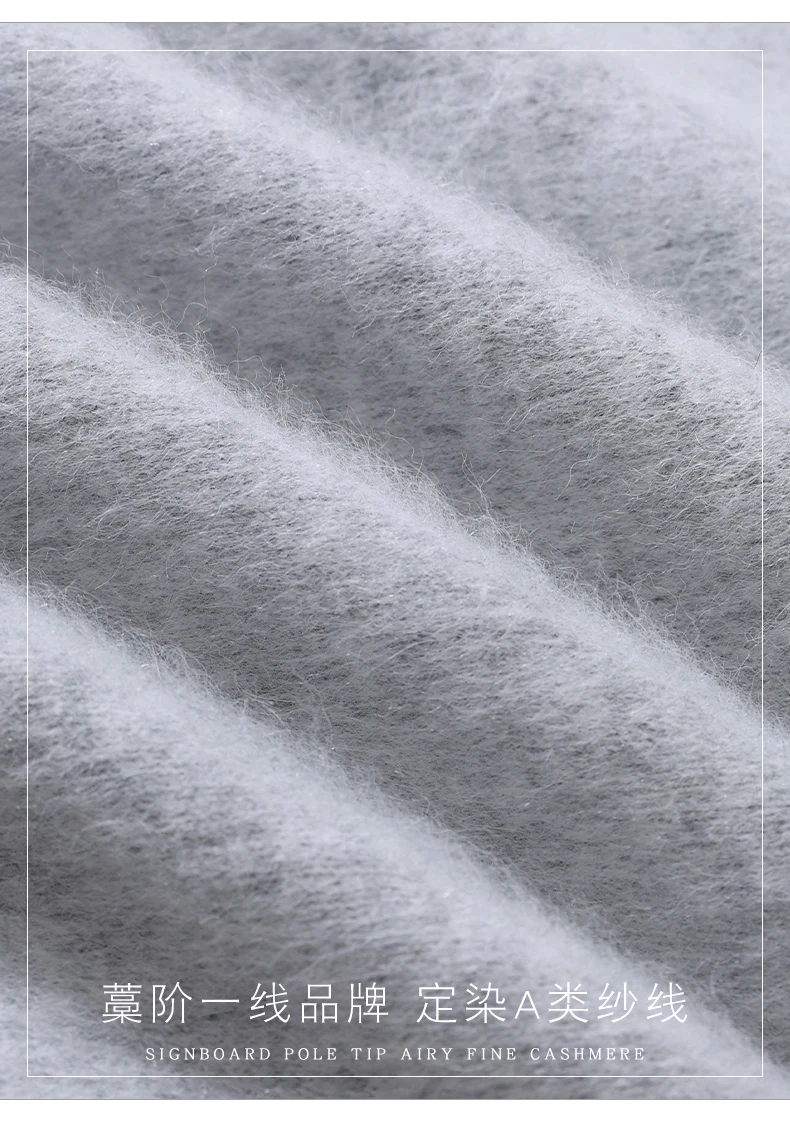 100% Pure Mink Fur Sweater Women's Pullover High Neck Knitted Sweater Autumn Winter New Item Pile Collar Thick Soft Base Sweater
