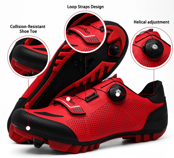 Fahrradschuhe Fahrrad Sneakers Cleat rutschfeste Herren Mountainbike Schuhe Fahrradschuhe Speed Shoes – Detail 2