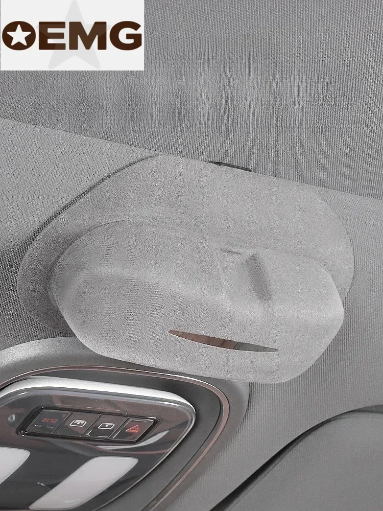 

Для Changan Deepal S07 замшевый солнцезащитный козырек чехол для солнцезащитных очков серый держатель автомобильные очки индивидуальный ящик для хранения аксессуаров для интерьера