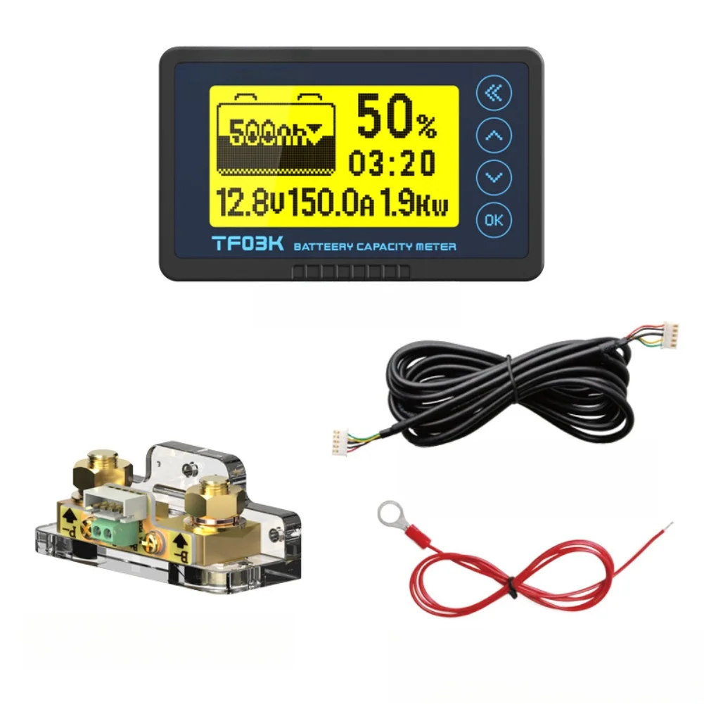 

Монитор заряда батарей TF03KH для литий-железо-фосфатных аккумуляторов 8-120В с промышленным корпусом из поликарбоната и латуни