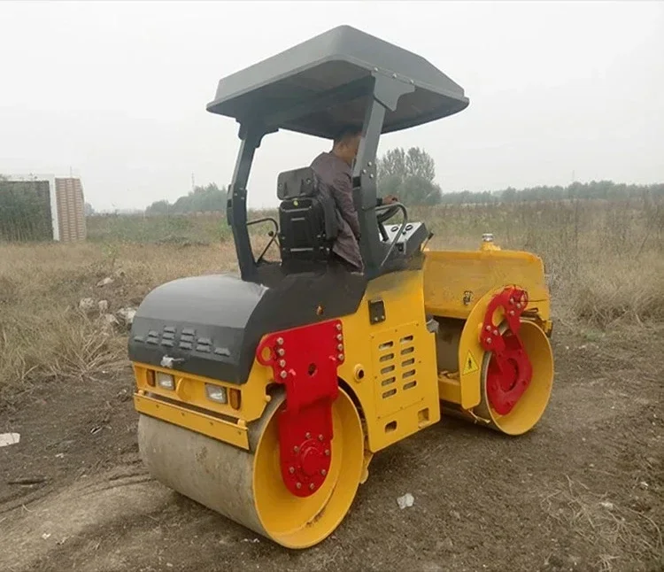 Walk Behind Desiel Single Drum Compactor Road roller mini roller hydraulic vibration road roller