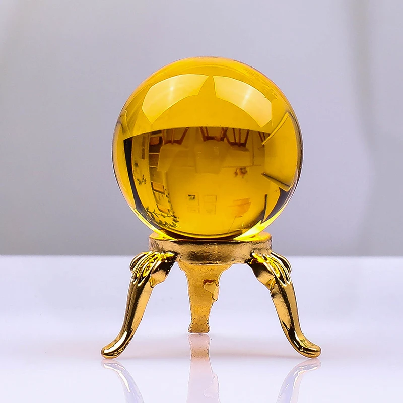 

K9 Colored Crystal Ball Chandelier Lens Ball Photography Decoration Natural Magic Ball Healing Sphere Home Room Decor Gifts