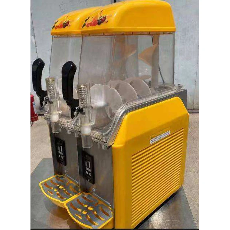 3-Tank Smoothie Slushie Slushee Ice Slash Machine For Frozen Juice Drink Making Smooth And Sealed