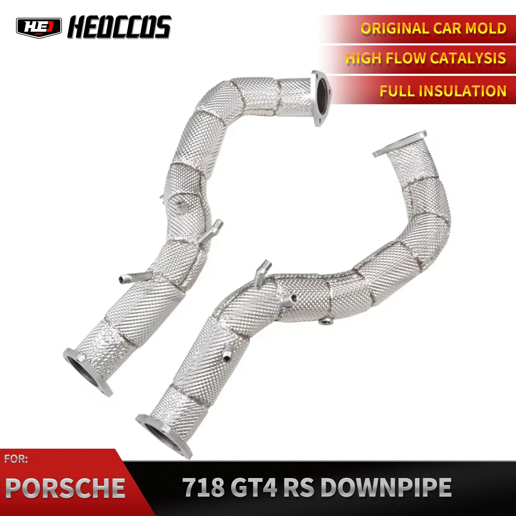 

HEO Exhaust Downpipe For Porsche 718 Cayman GT4 RS 2022+ 4.0T Auto Performance Parts Pipes Exhaust System