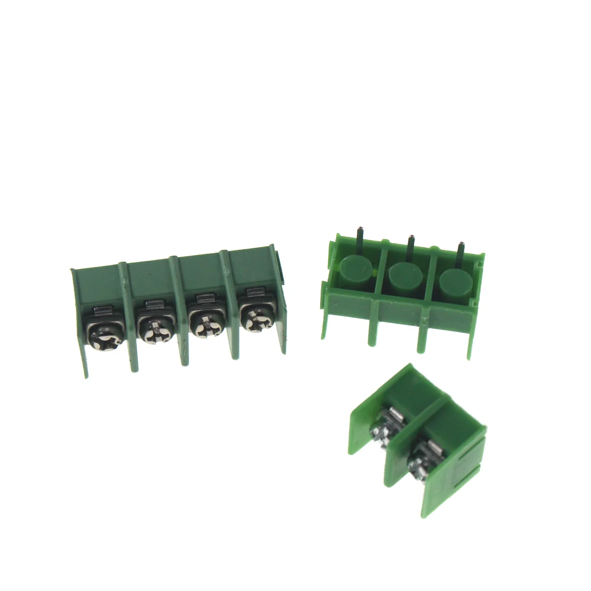 20PCS 7.62 mm KF7.62 - 2P 3P 4P MG 762 - 2 3 4 Pin Can be spliced Screw Terminal Block Connector Black Green 7.62mm Pitch