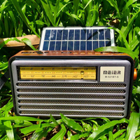 Solar Charging Radio Band with Light Multi-function Bluetooth Speaker Card MP3 Tuner TF/USB Player