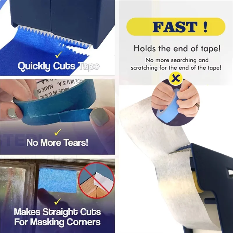 ABZC-Masking Tape Applicator - Home Renovation Assistant Tool Manual Tape Dispenser For Seam Filling And Adhesive Application