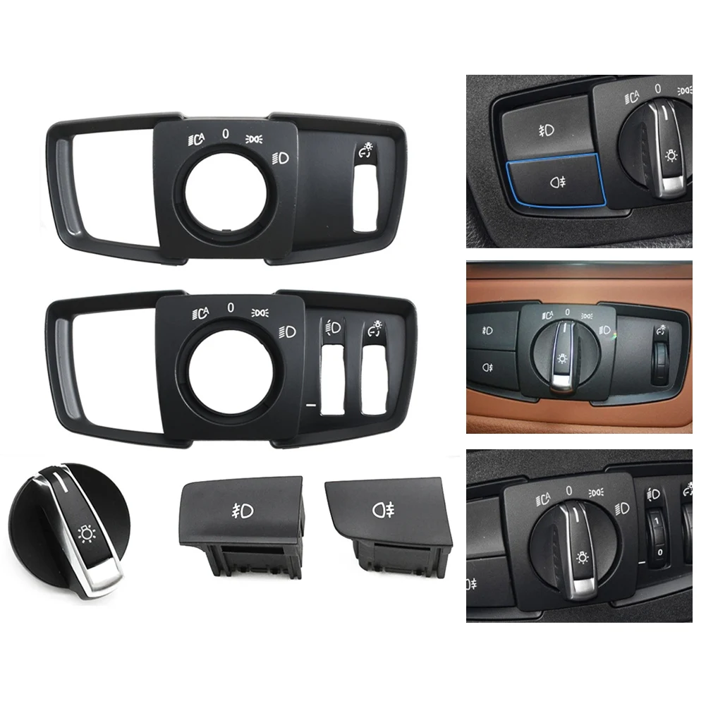 Dashboard Knob Guard Headlight Switch Cap For BMW Dashboard For BMW 1 Series F20 F21 Replacement Button Cover For BMW