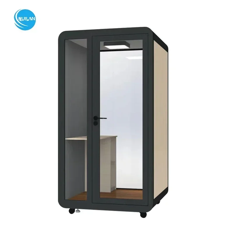 Indoor Portable Office Cabin Pod Office Use Personal Soundproofing Gym Booth Fitness Room Acoustic Yoga Booth With Power OEM