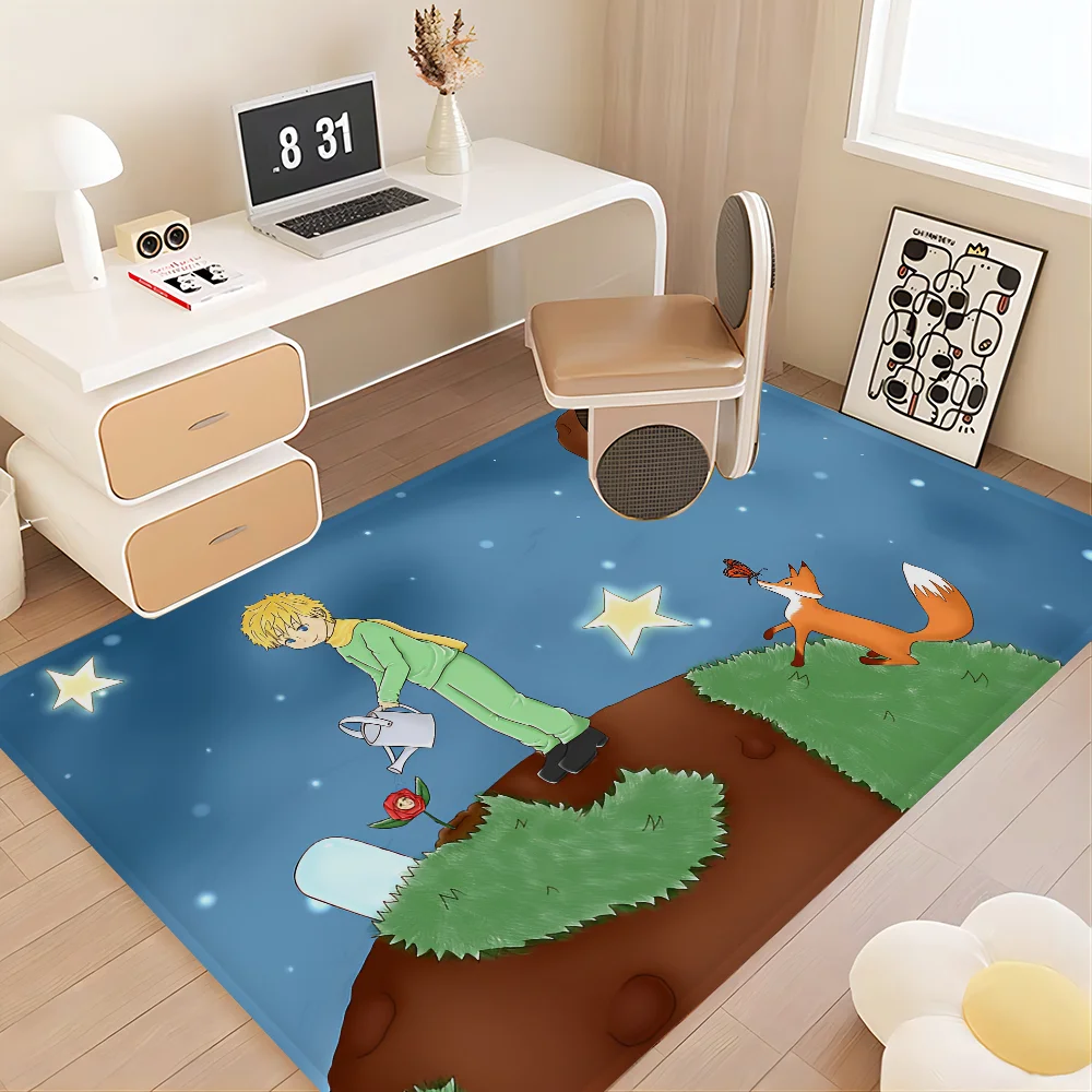 Little Prince Door Floor Mat Floor Mat Non-Slip Laundry Room Mat Laundry Decor Balcony Child Living Room Household Carpets