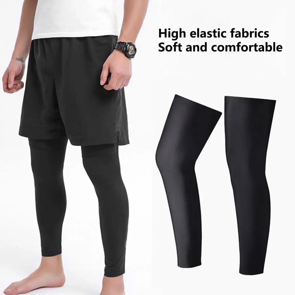 Knee Support Long Men Women Leg Brace Support Sweat-absorbent Knee Sleeve Full Length Leg Compression Sleeve for Sports