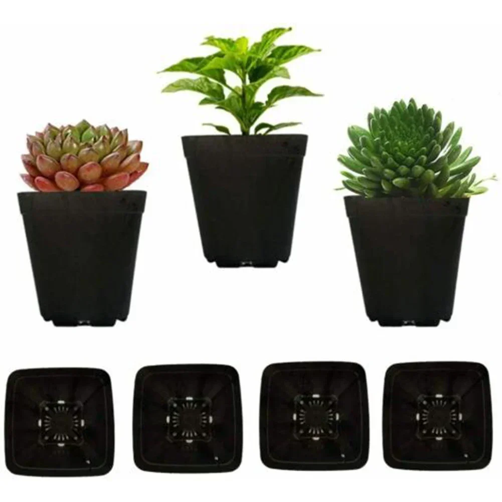 10 PCS Multi Square Nursery Flower Pots Nursery Pot Plant Seeds Succulent Pots Flower Tray Plant Pot For Home Garden