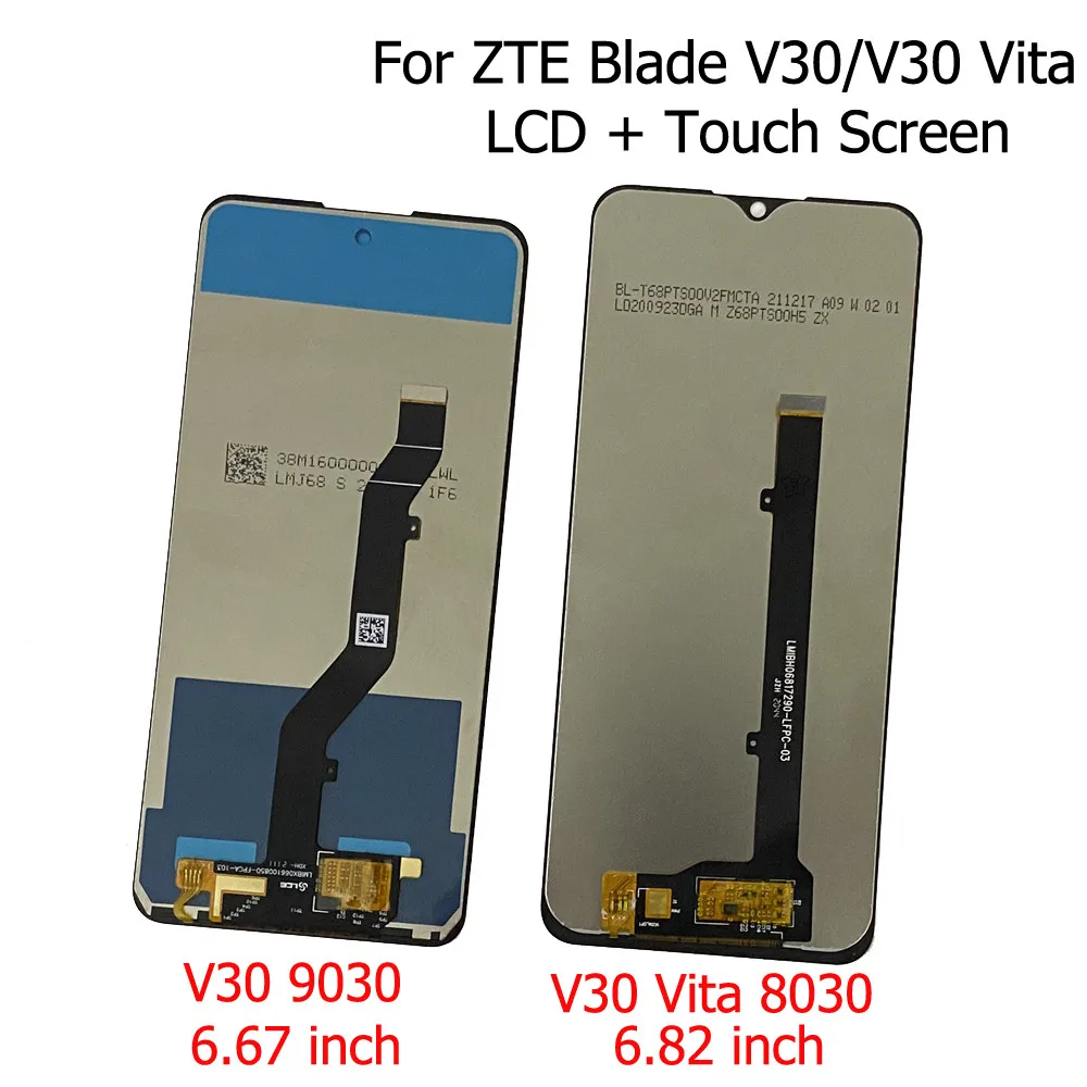 

Original LCD For ZTE Blade V30 Vita 8030 LCD Display Touch Screen Digitizer For LCD ZTE Blade V30 9030 lcd Screen Display