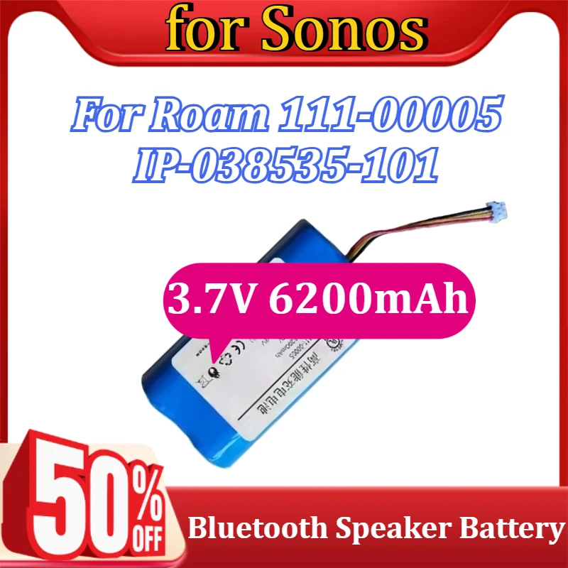 

111-00005 IP-038535-101 Battery for Sonos Roam Bluetooth Speaker Battery 3.7V 6200mAh