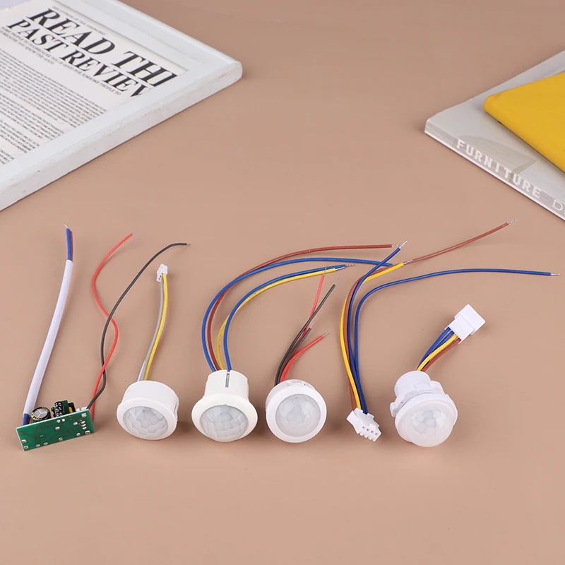 モーションセンサーライトスイッチ,LED,調整可能な遅延なし,人体,赤外線検出器,IR, AC 110-240V, DC 12v-24v