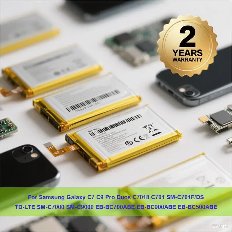 

Battery For Samsung Galaxy C7 C9 Pro Duos C7018 C701 SM-C701F/DS TD-LTE SM-C7000 SM-C9000 EB-BC700ABE EB-BC900ABE EB-BC500ABE