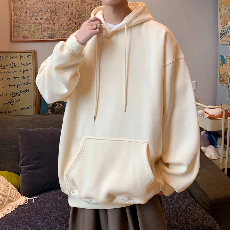 

Hooded Sweatirt Men's Spring Autumn Heavyweight Casual Jaet Street Sle Print Casual Top for Boys And Men