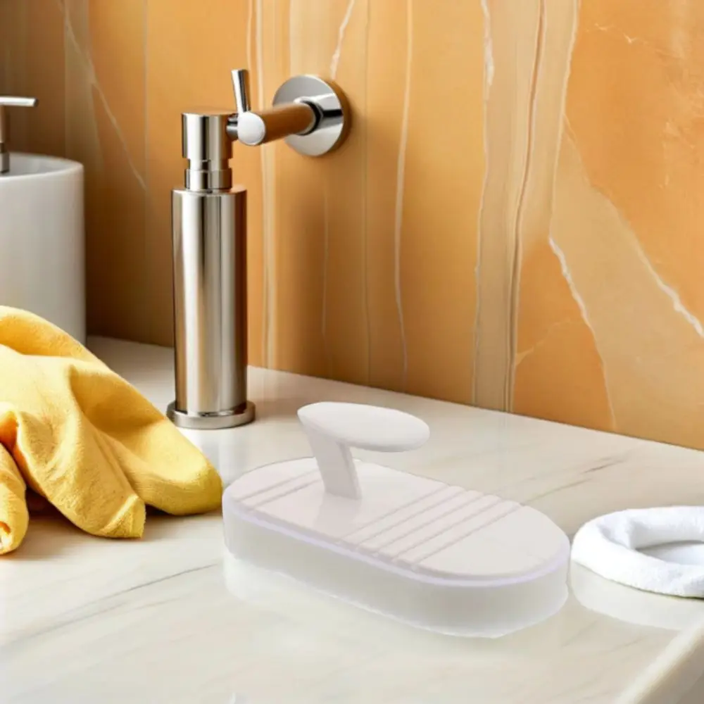 Flexible Handle Handheld Cleaning Brush Multi-purpose Ergonomic Design Bathroom Brush Bendable Sponge Stain Removal