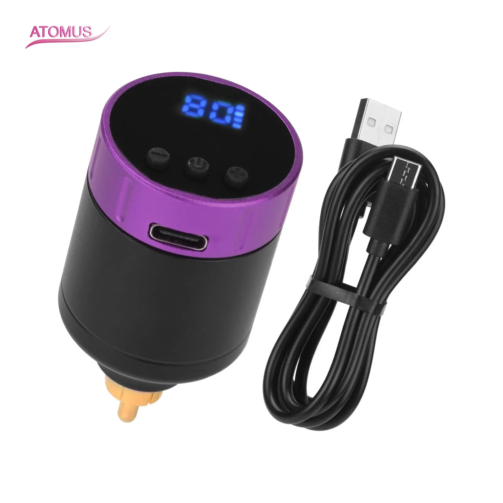 1500m Mini Wireless Tattoo Battery Power Supply RCA USB Interface For Rotary Machine Accessories Fount Adapter Fast Chargering