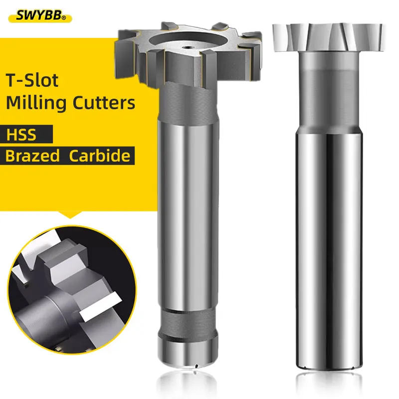 Slot Fresa Aço de Alta Velocidade Brasagem Carbide Groove End Mill Ferramenta Cnc Usinagem de Aço Metal Alumínio Diâmetro Hss 880 t