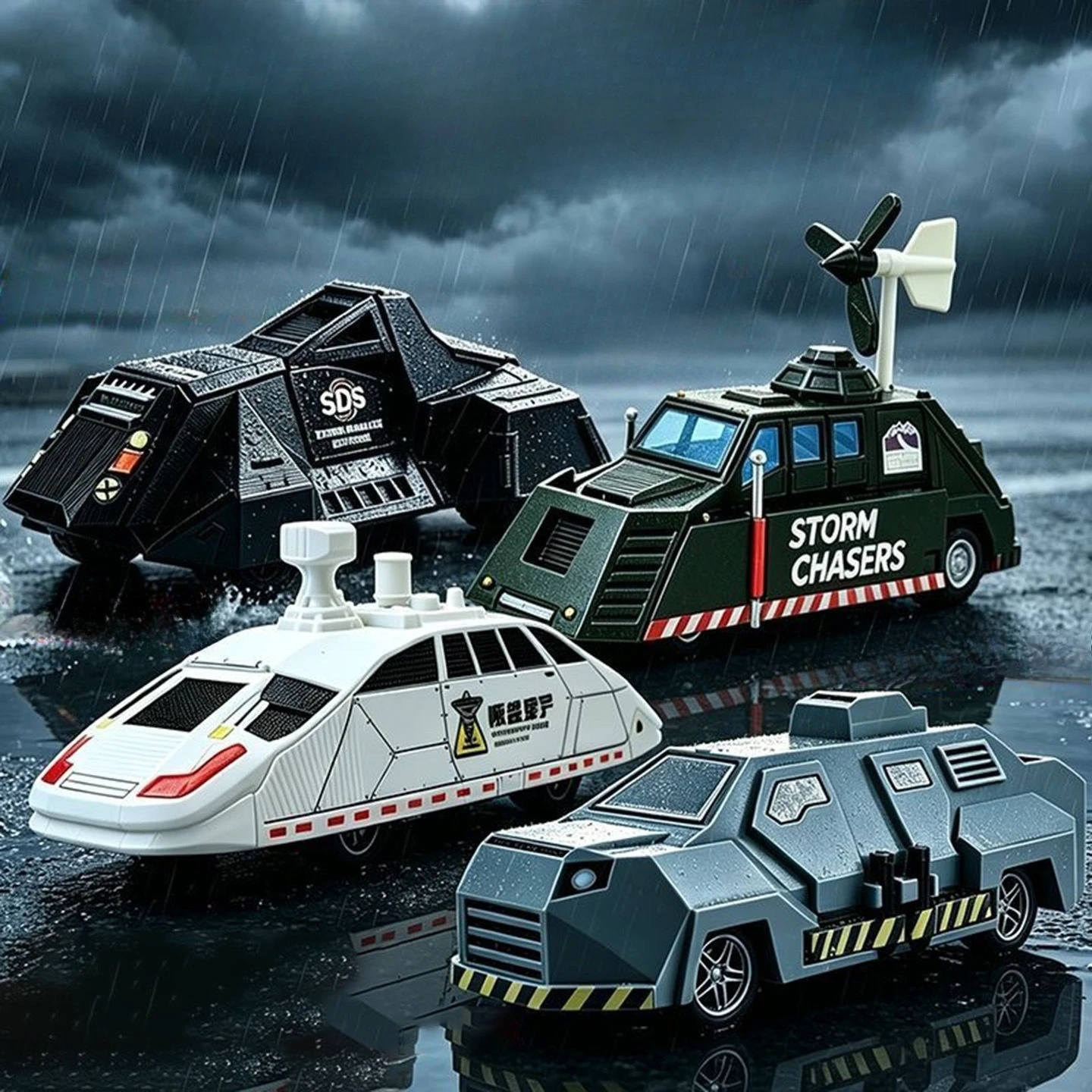 3D‑Printed Meteorology Recon Research Car Model Extreme Weather Monitoring Stylized Detailed Design Science Collectible Nice Toy