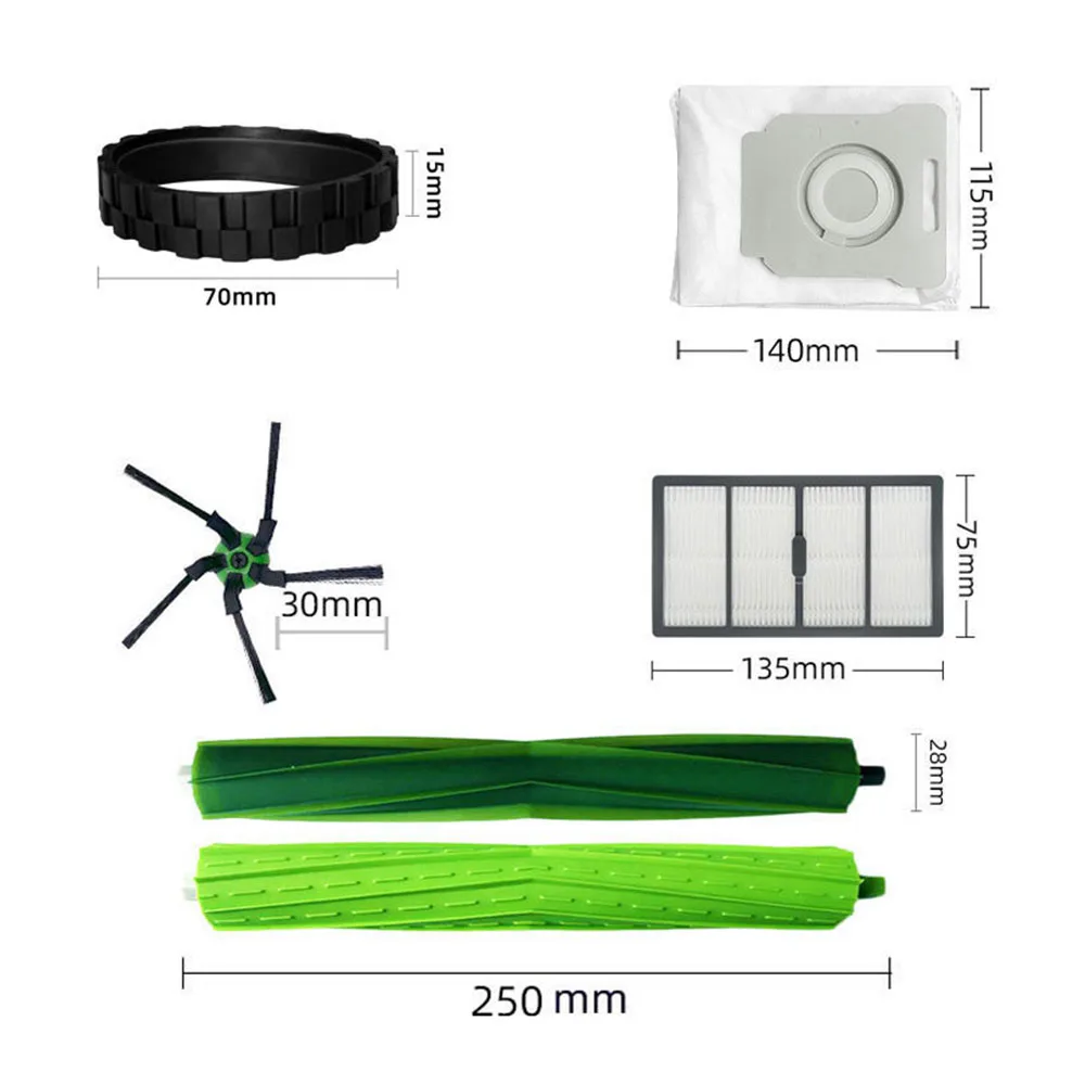 Hepa フィルターサイドブラシ iRobot ルンバ S9 S9 + ダストバッグ HEPA フィルタータイヤスキンメインブラシ掃除機アクセサリー